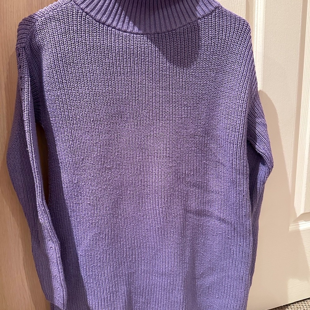 Lord & Taylor Lavender Turtleneck Sweater - Picture 5 of 6